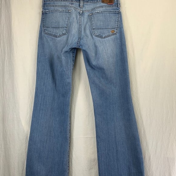Big Star Bootcut Jean in Medium Indigo Distressed - Picture 4 of 10